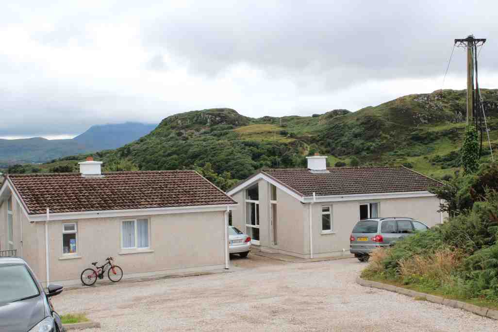 Laffertys holiday home with Muckish mountain in the background